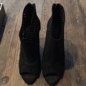 Zara open toe booties